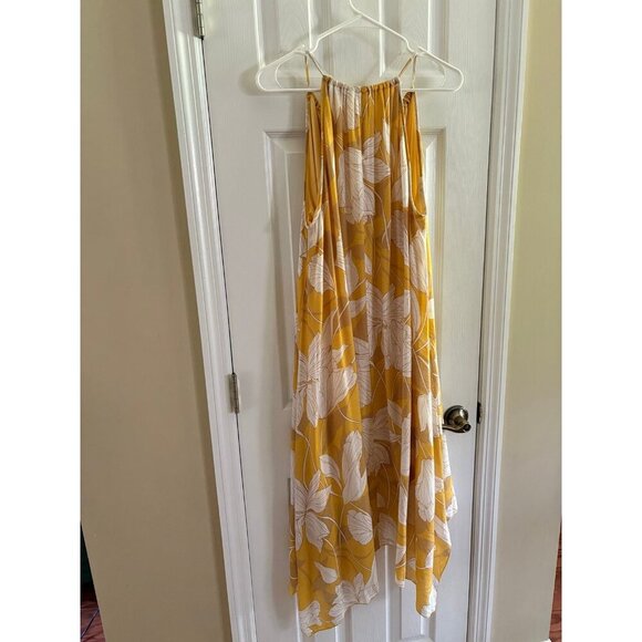 Mlle Gabrielle Yellow Floral Midi Dress - Picture 3 of 3